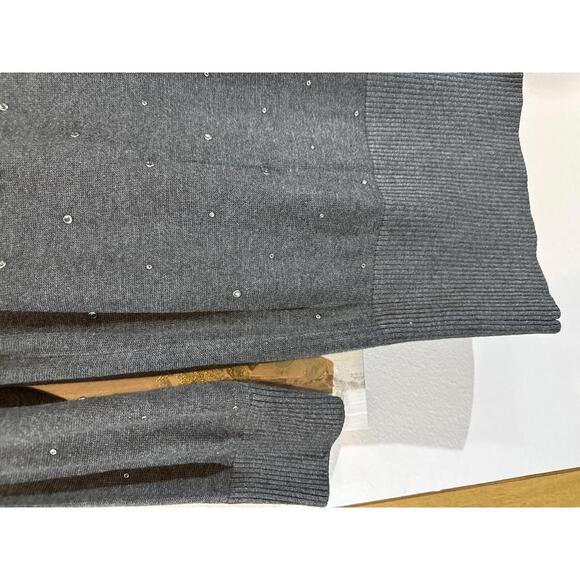 White House Black Market Heather Studded  Sweater - Size L - Picture 5 of 9